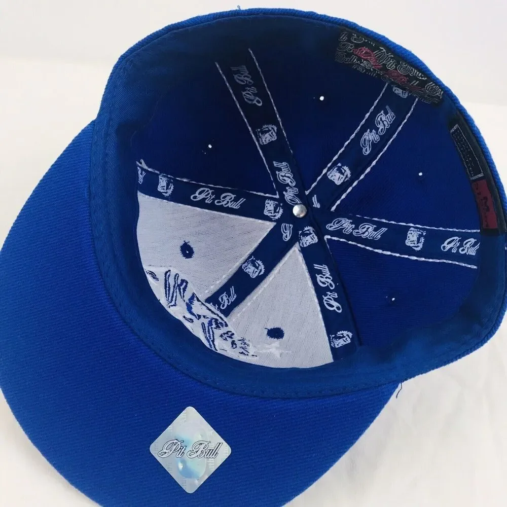 Pitbull California Republic Bear Embroidered Youth Blue Baseball Hat Cap Toddler